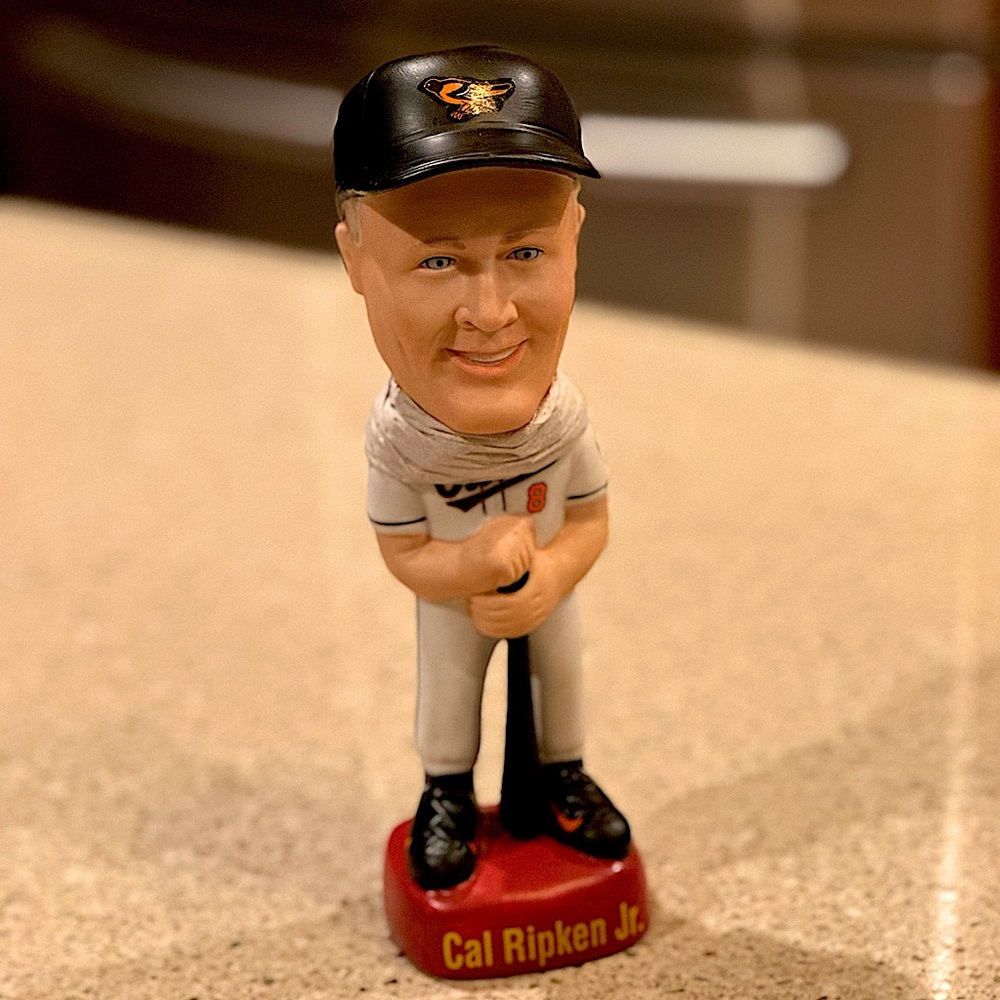 1995 SAM Bobblehead Cal Ripken Jr. Baltimore Orioles White Jersey #940